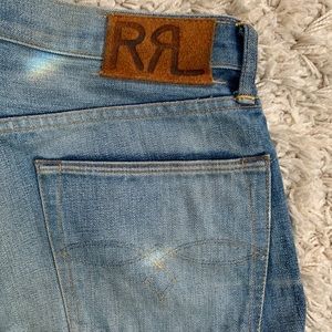 RRL low straight 33x32 Japanese selvedge jeans